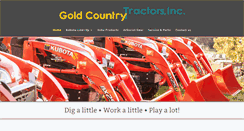 Desktop Screenshot of goldcountrytractors.com
