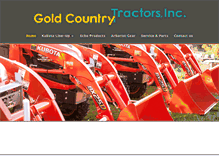 Tablet Screenshot of goldcountrytractors.com